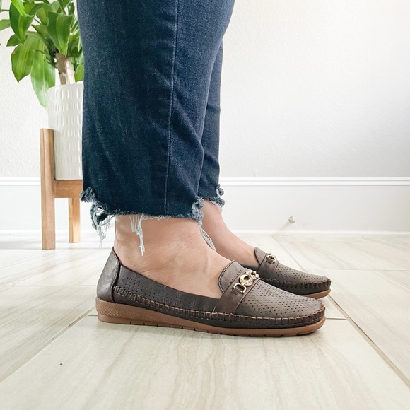 Lucita Comfort Brown Loafers F8-670 - Picture 8 of 10